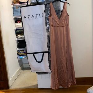 NWT azazie bridesmaid dress Nelly in Bronzer